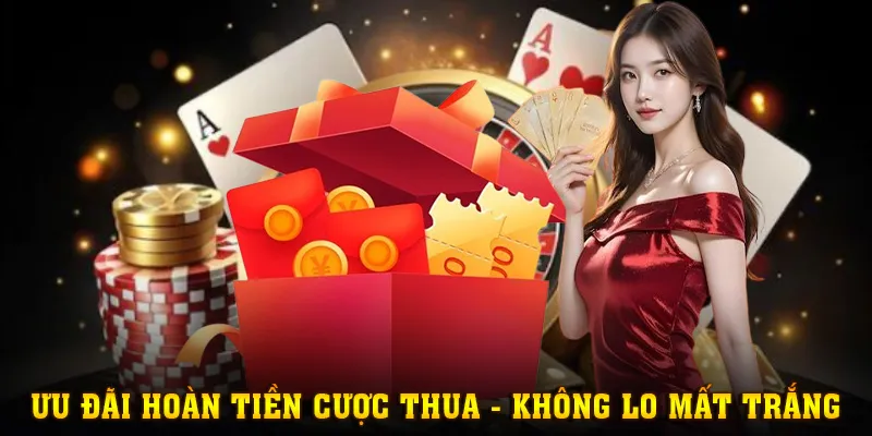 Cược thua không lo mất trắng với ưu đãi hoàn tiền